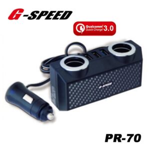 【威能汽車百貨】G-SPEED 【PR70】 電源擴充座 閃電快充 3.0 支援Type-C 4.8A
